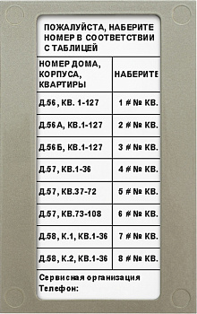 Блок индикации для домофона VIZIT БВД-432NP